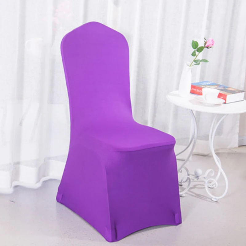 Business Wedding Hotel Banquet Hotel Chair Cover Elastic White All-Inclusive Chair Cover Stool Chair Cushion Thickened Spot
