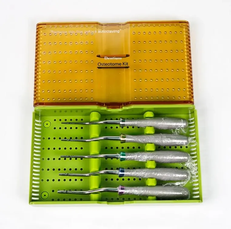 5pcs Dental Surgical Implant Dentium Xof Angled Osteotome Kit Buy