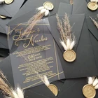 Wedding Acrylic Plain Invitation Cards Id Card Holder Acrylic Acrylic Wedding Cards With Pictures