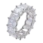 Grade Gold Handmade Hip Hop Grade 3A Cubic Zircon 18K Gold Plated Jewelry Men Rings