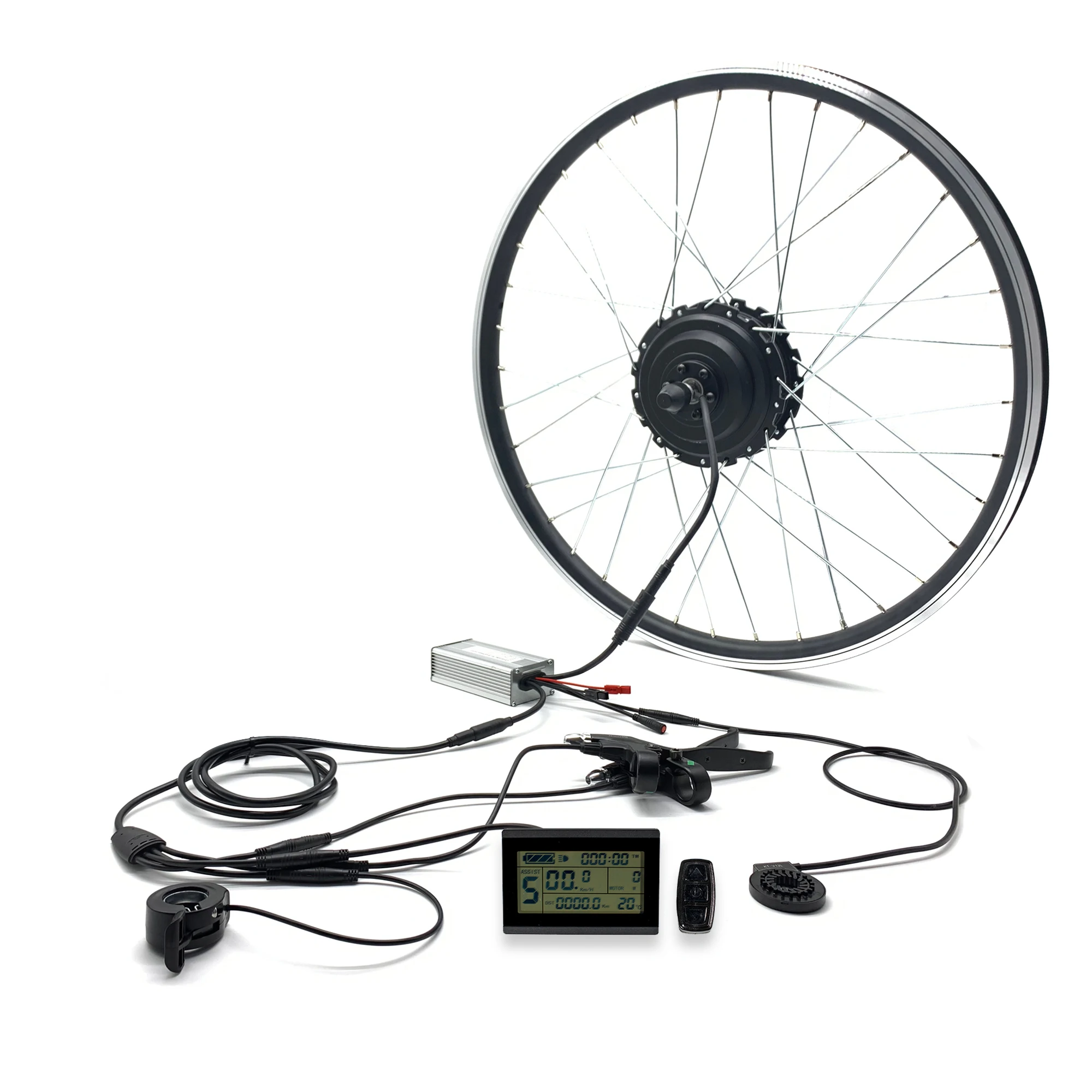 Electric E Bike Wheel Conversion Hub Kit 500W 1000W 1500W 48V KT LCD PAS Ebike