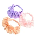 Chiffon Wrap Chiffonchiffon Amazon New Design Women Girls Wide Purple Champagne Cheap Elastic Chiffon Head Wrap