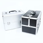 Chinese Factory Custom Portable Large Capacity Fashion Heat Resistant Cosmetic Storage Aluminum Tool Boxes Case