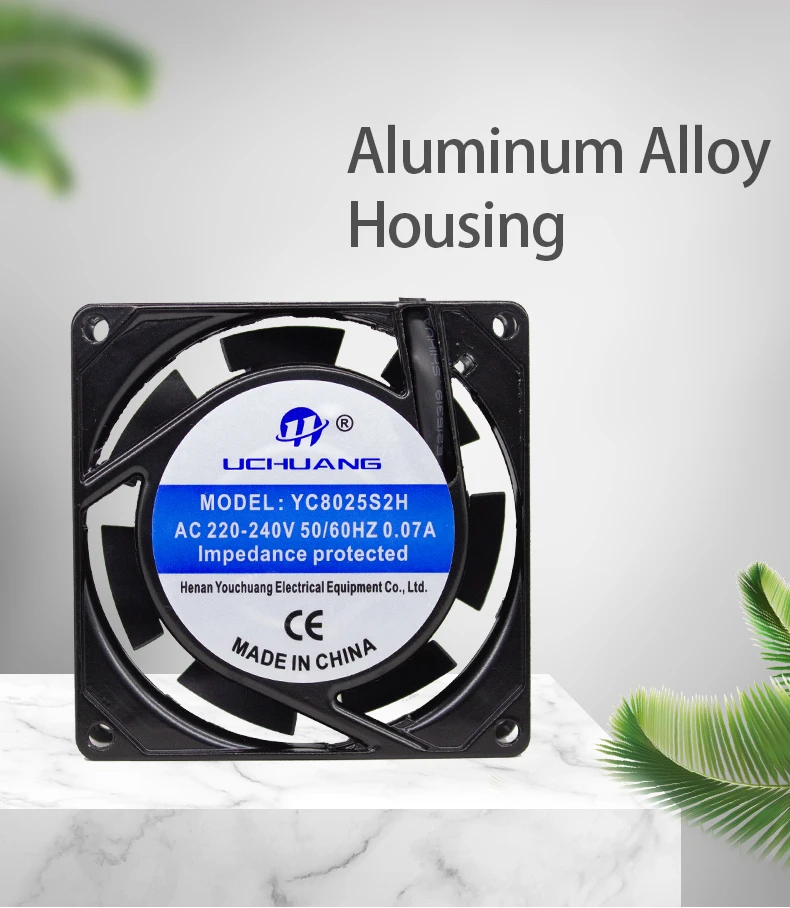 Dual-mode Industrial Axial Fan, 8025, 110V/220V/380V - detail 2