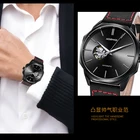 Dial Watch Blue Ocean Transparent Top Noble Hollow Dial Men's Fashion Mechanical Watch