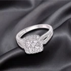 Rings Cz Ring Women Ring Silver High Quality Square Zircon Engagement Rings 925 Sterling Silver CZ Ring For Women