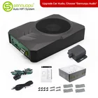 Car Audio Player Sennuopu Aluminum Car Under Seat Car Slim Subwoofer 8 Inch Bass With High Resolution Audio Player
