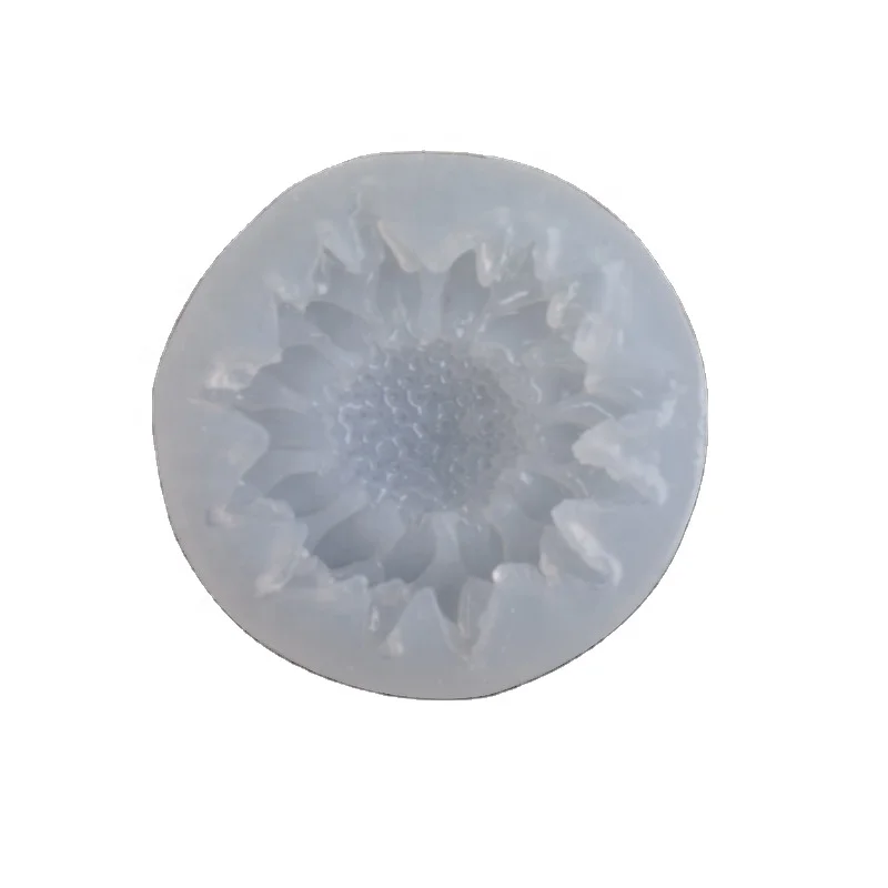DIY Mirror Crystal Epoxy Sunflower Fondant Silicone Mold DIY Jewelry Resin Craft Keychain Necklace Earring Decoration Mold