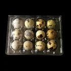 Tray For Egg Pvc Wholesale 12 Holes Plastic Disposable Clamshell Blister Tray For Quail Egg