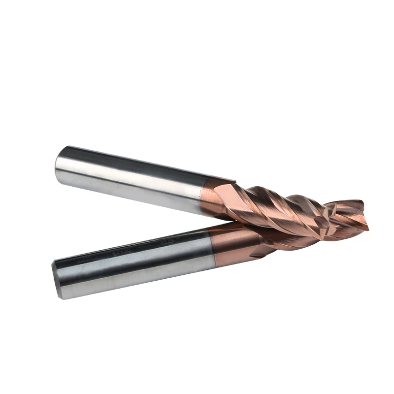 4-Flute Solid Carbide End Mill 4*50/4*100 Standard/Extended CNC Cutting Tools manufacture
