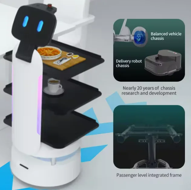 Automatic Commercial Food Delivery Robot Waiter Robot for Restaurant ...