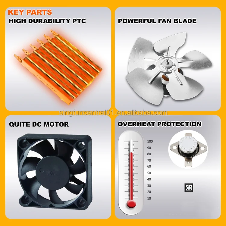 Industrial Ptc Ceramic Heater, Portable, 220 V, 210m³ - detail 10