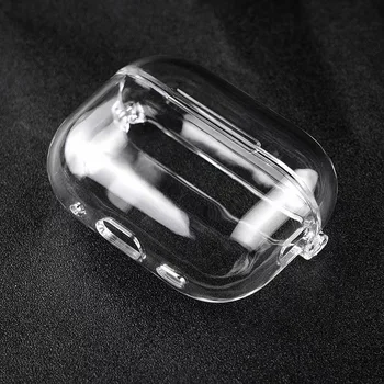 hot selling premium transparent clear hard PC case  with chain for Airpods PRO 2 case