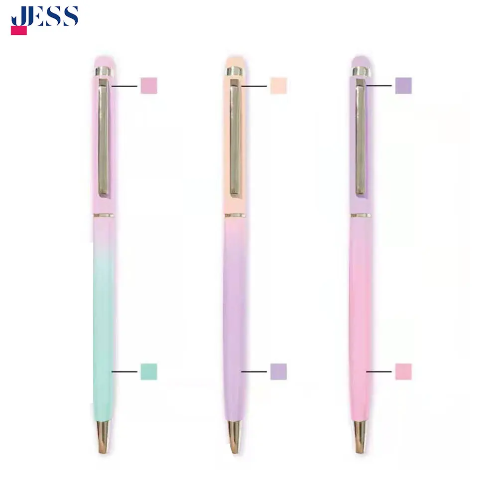 cheap metal stylus thin ballpoint slim pen promotional pens