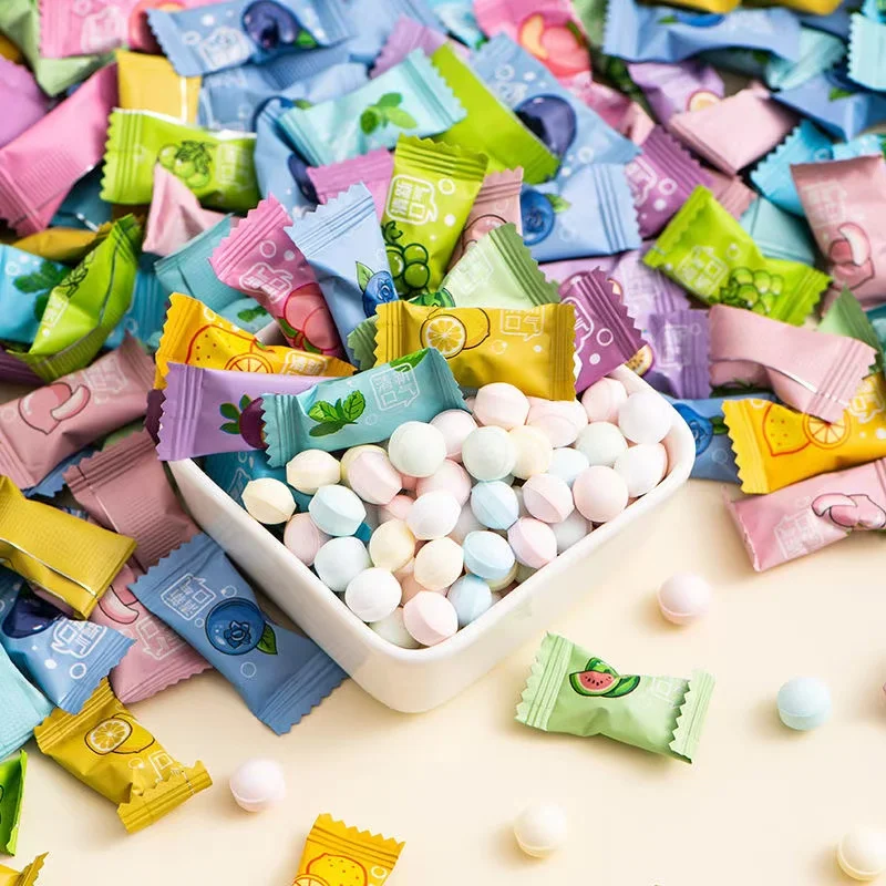 中式糖果食品零食多种水果口味无糖维生素c薄荷糖果口香糖锭剂清新口气