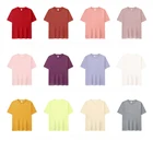 T Shirt Wholesale 100% Cotton Blank T-shirt White And Black O-neck T Shirt Custom Printing Men T Shirt