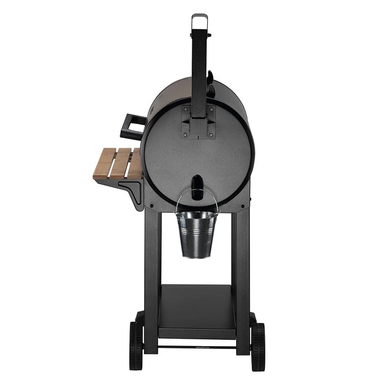 Black Wood Pellet Grill and Smoker Bbq Grill