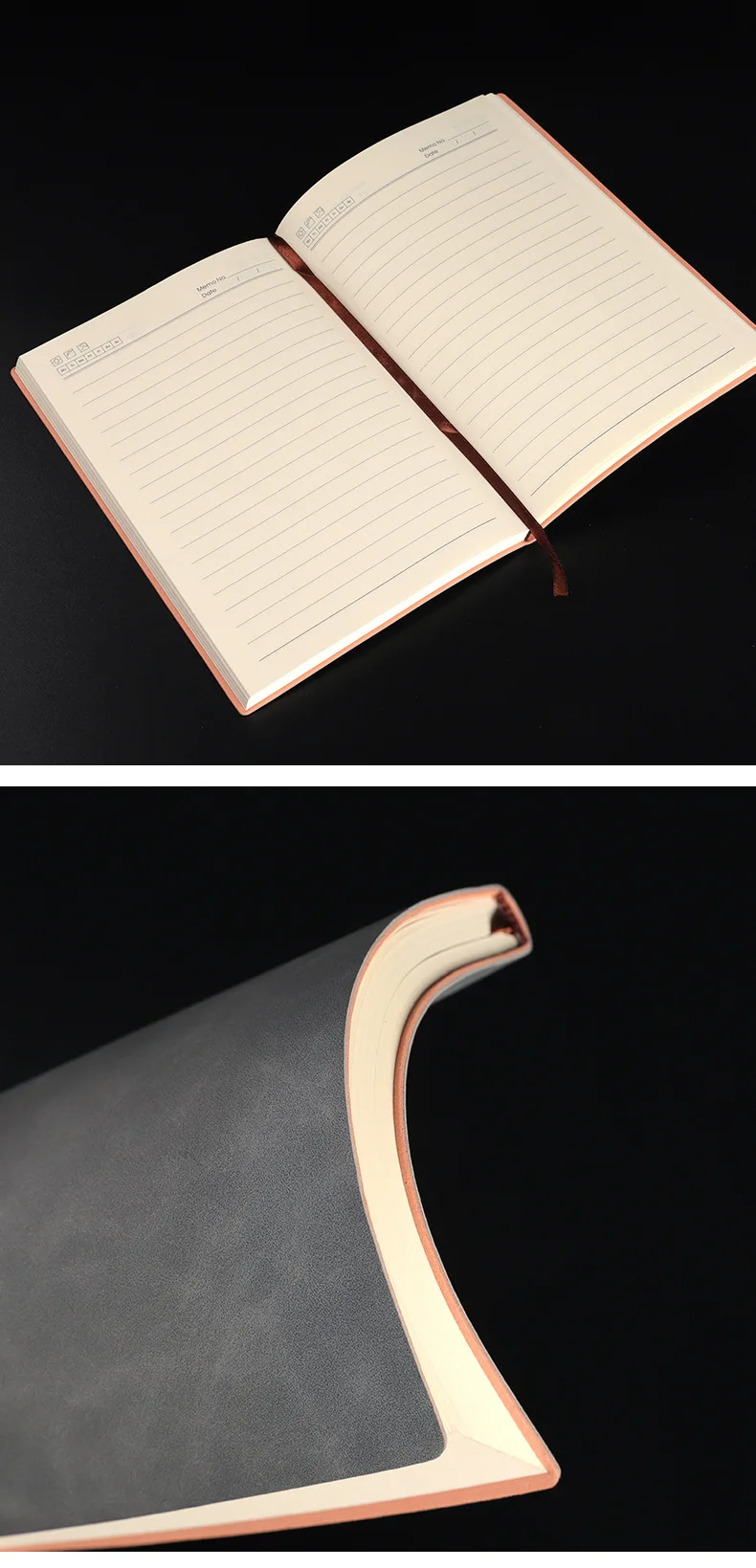 Custom logo pu leather note book planner journal diary black notebook soft cover printed logo a5 a6 b5 diary note book Custom logo pu leather note book planner journal diary black notebook soft cover printed logo a5 a6 b5 diary note book