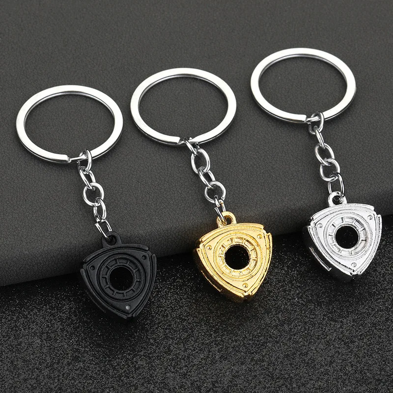 Hot Wheel Rim Keychain 3D Keyring Creative Accessories Racing Wheels Auto Part Model Key Chains for Car Lovers Pendant Gifts