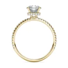 Gold Diamond 2021 New Arrival 14k Gold 1 Carat Diamond Band Classic Engagement Wedding Ring For Women
