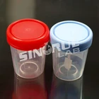 Lab Urine Container Lab Hospital 60ml Graduated Stool Container Urine Container With Screw Cap