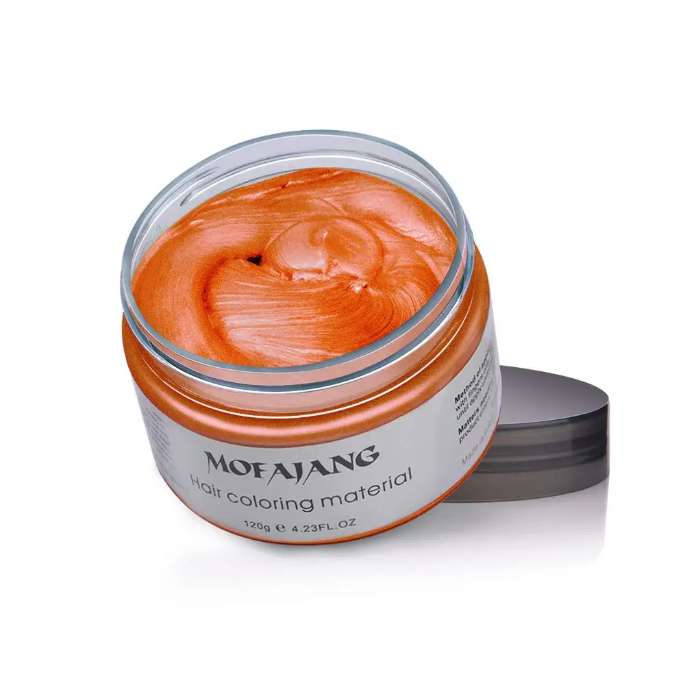 Hot Selling Mofajang Hair Color Wax Temporary With Factory Price 120g  Private Label Oem/odm - Buy Clear Color Hair Wax,Private Label Color Hair  Wax,Temporary Hair Color Wax Private Label Product on 