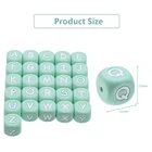 New Arrival Fashion Silicone Teether Beads Bpa Free Baby Silicone Letter Teething Beads