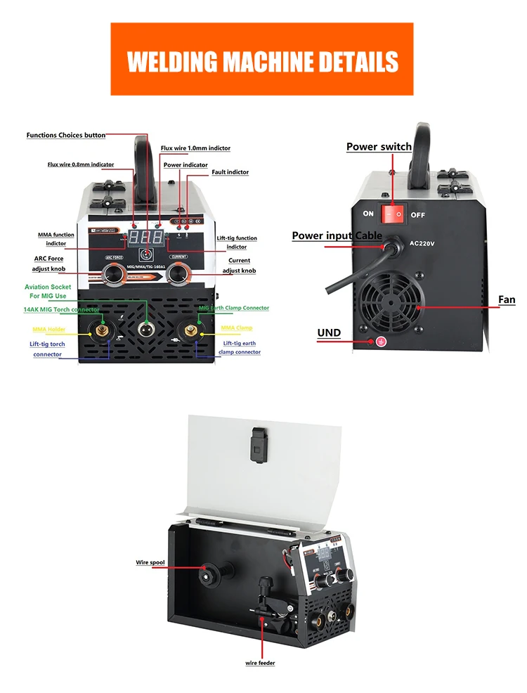 Lingba Inverter Dc Welding Supplier Welder In V A Mig Mma