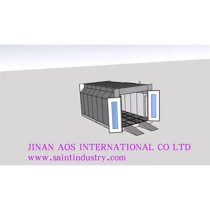 Large Scale Infrared Truck Spray Painting Booth