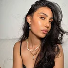 Pearl Necklace Pearl Gemnel Bohemia Copper 18k Gold Plated Illume Freshwater Baroque Pearl Gold Chain Necklace Women