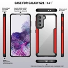 2021 Fashion Transparent Acrylic Back Metal Bumper Shock-proof And Drop-proof For Samsung Galaxy S21