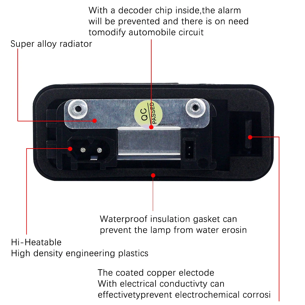 Genuine BMW License Plate Light Lens - Fits E46 3 Series Models