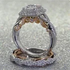 Rings Diamond Ring 14k Gold Rings Diamond Rose Gold Jewelry Wedding Ring Set