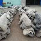 River Pebble Stone Pebble Wholesale Big Unpolished Black Colored Natural River Pebble Stone Price Bulk Sale