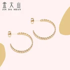 Hoop Earrings Finished Products Trendy Hoop Gold Filled Stainless Steel Snake Earrings