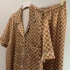 Plus Size New Design Ladies Luxury Satin Sleepwear 2 Piece Adult Women Plus Size Print Silk Pajamas Set