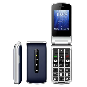 F247L Seniors Flip CellPhone 2.4 Inch 4G Foldable Cell Phone Keypad Folding Feature Mobile Phone With SOS Big Button For Elderly