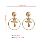 Gold Earrings Earringsearrings High Quality Hot Selling 2020 Trend Fashion Low Moq Rose Gold Brass Earrings Jewelry Women