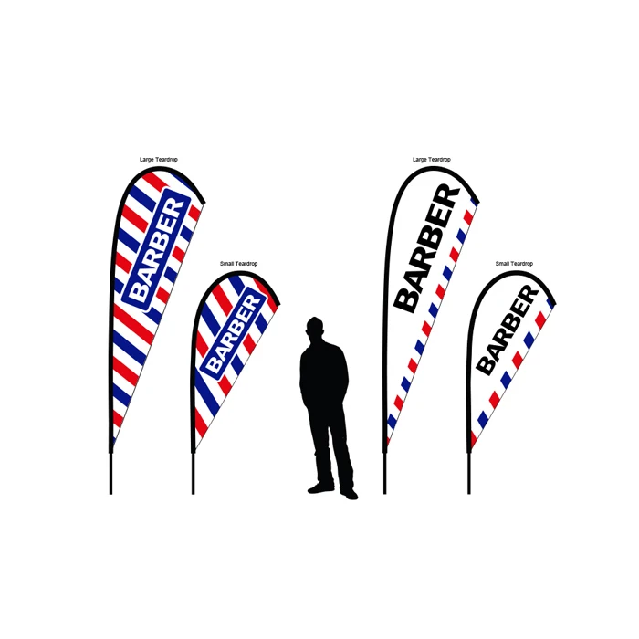 BARBERS SIGN FLAG OR BANNER PRINTED TO YOUR REQUIREMENTS ANY SIZE UP TO 2 SQ.M 