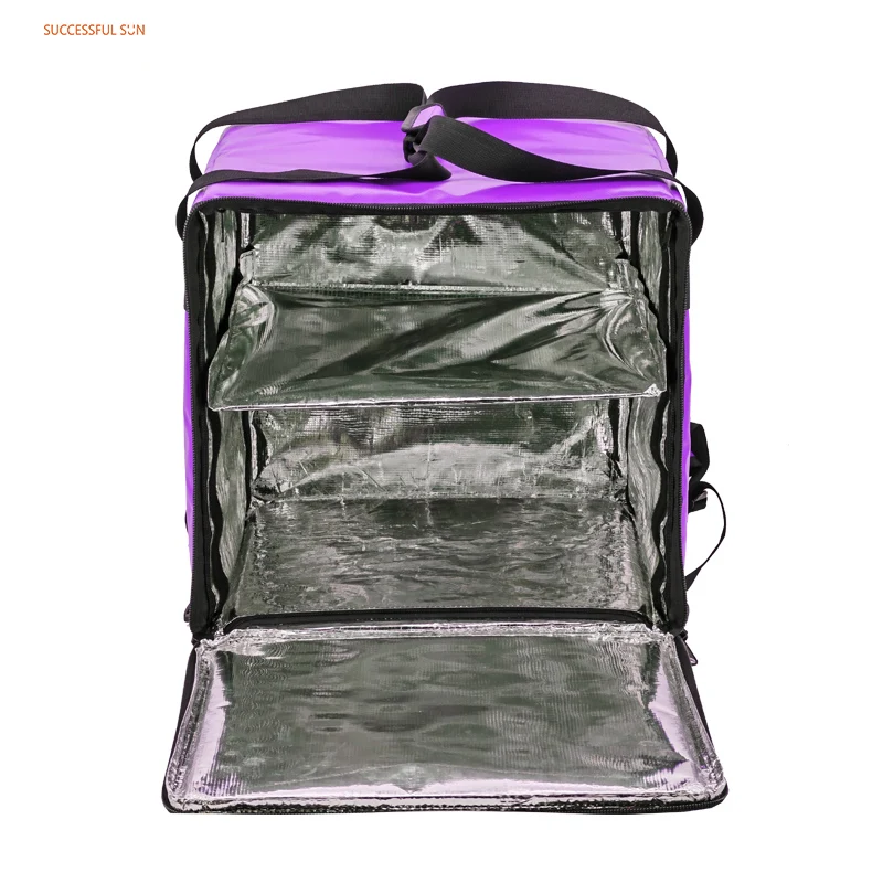Customized Waterproof Insulated Motorcycle Thermal Bag for Delivery Food Grocery Cooler Lunch Bag Food Delivery Bag factory