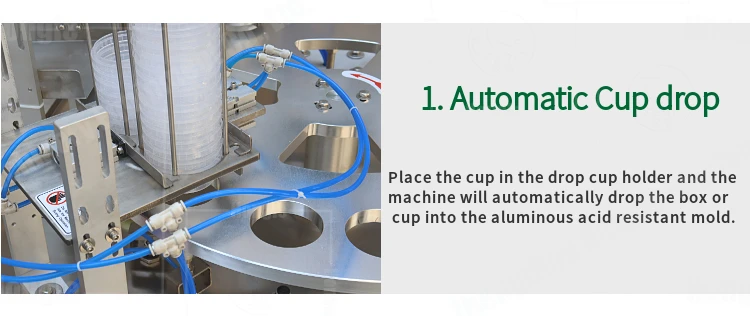 New Design Cream Essential Oil Filling Hydraulic Making Package Seal Cup Sealing Machine in Pakistan supplier