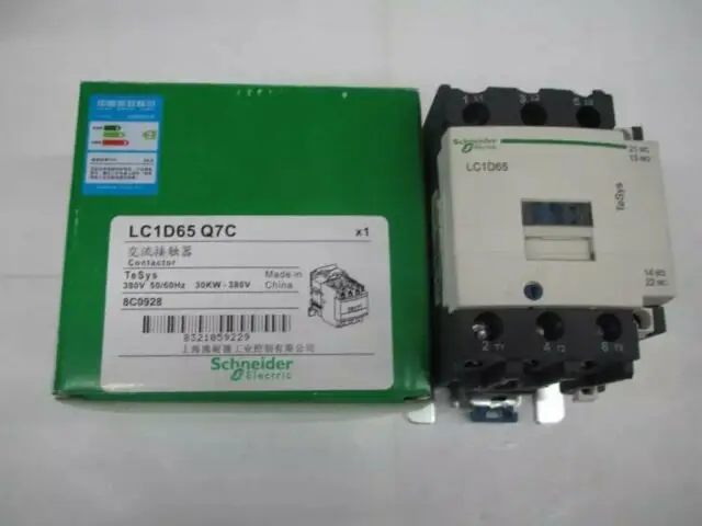 Electrical Contactor Ac Unit Schneider Contactor LC1D65Q7 Original 100%