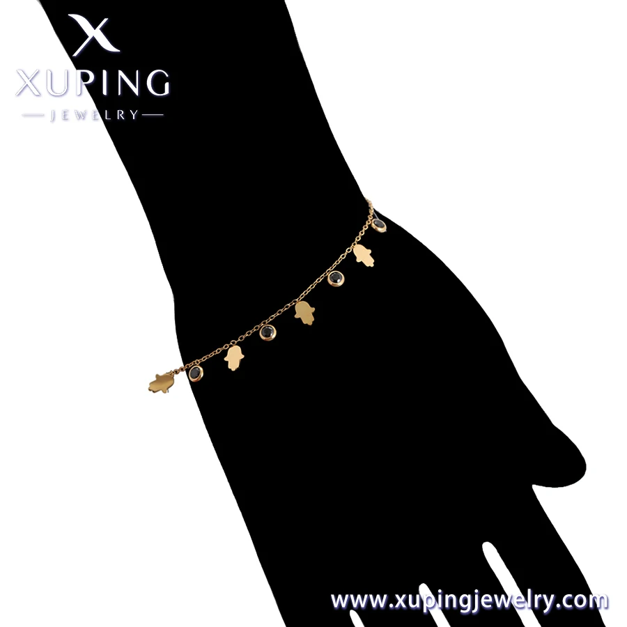 A00903208 Fashion Stainless Steel Jewelry Versatile Stainless Steel Glossy Water Drop Fairy Tassel Steel charm bracelet