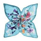 Vintage Design Vintage Feeling Silk Scarf Long Silk Head Scarf Accept Custom Design For Women Or Girls