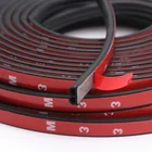 Red Strip Red Door Sealing Strip New Design Red Color D Type Self-adhesive Door Sealing Strip