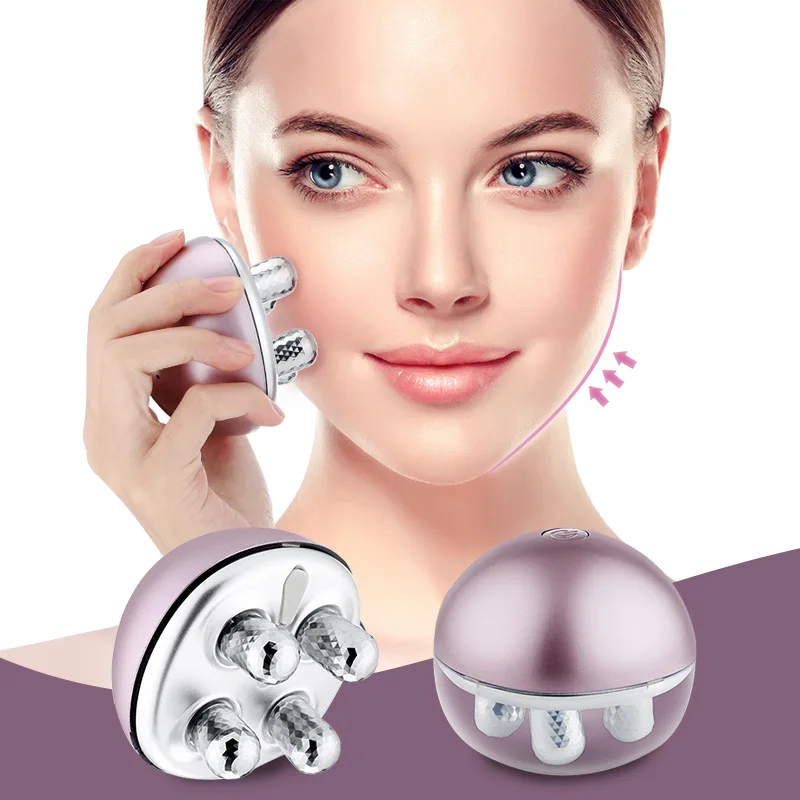 Ems Face Massager Roller Lift Massage Microcurrent Facial Lifting Rotating Wrinkle Remove 2066