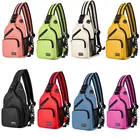 Casual Small Backpack Women Girls Chest Bag With Earphone Hole Female Crossbody Bags