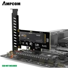 Pci Express AMPCOM M.2 NVME SSD To PCI Express 4.0 X4 Adapter For 2230-2280 M2 SSD