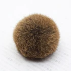 Fur Real Factory Directly Supply Colorful Wholesale Fur Pom Poms Faux Real Rabbit Fur Ball As Keychain Decoration