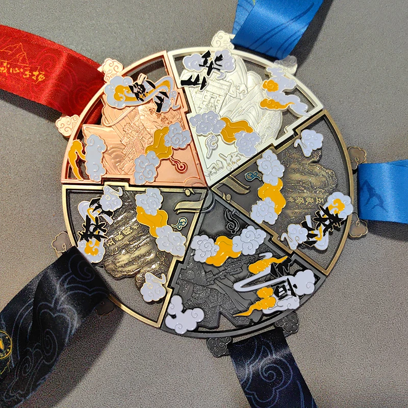 Customizable 3D Soft Enamel Puzzle Metal Medal Manufacture's Commemorative Combine Medallion Trophies Medals & Plaques details